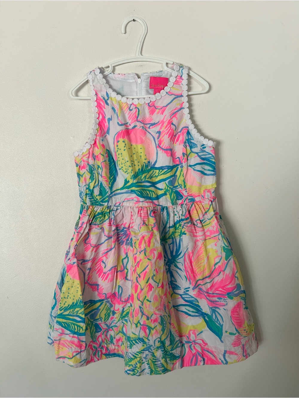 Lilly Pulitzer Girls' Mini Tori Dress Fiesta Bamba Size 7